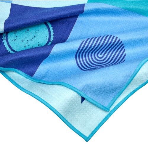Indigo Circle Tea Towel