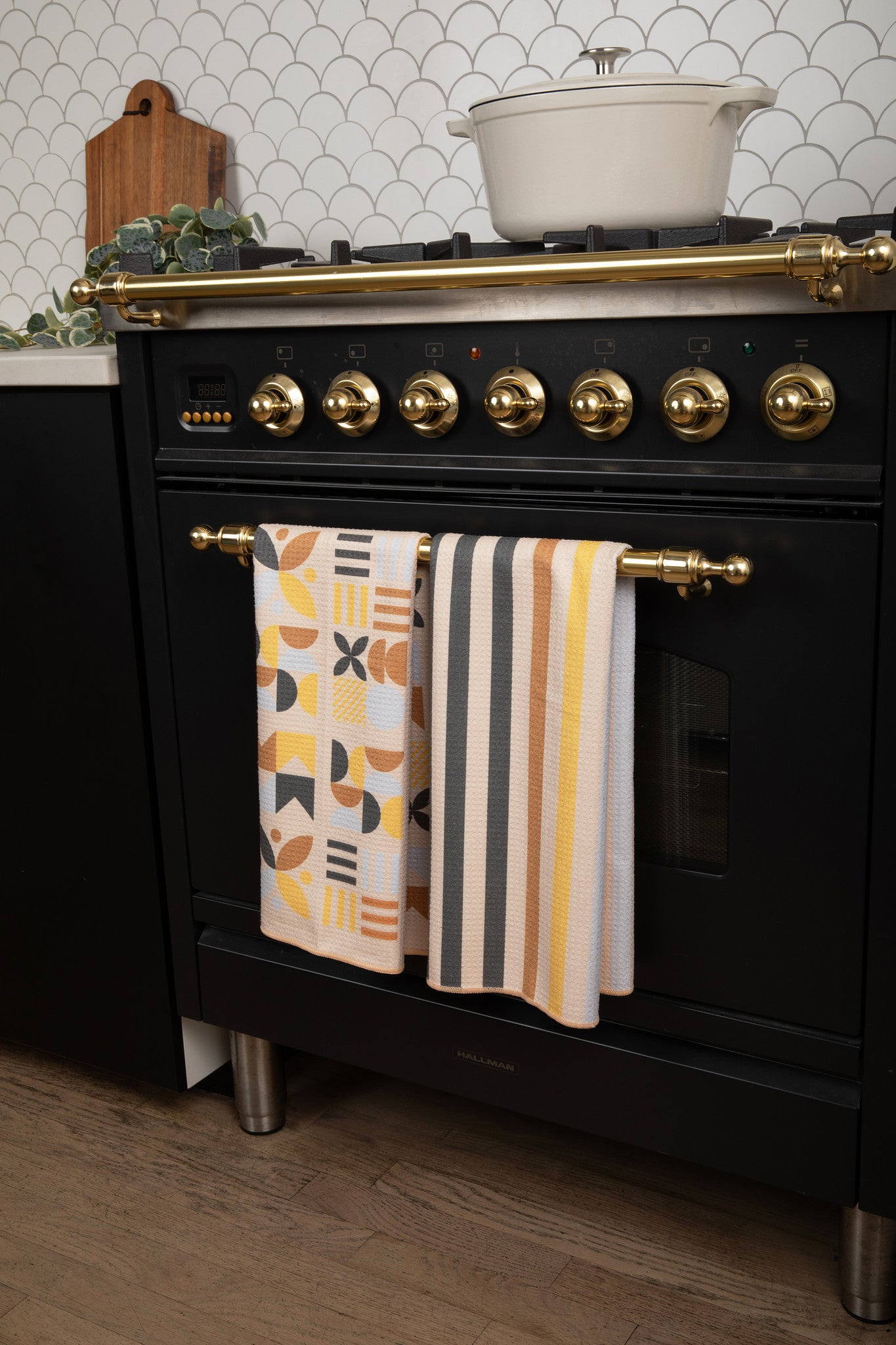 Specked Fields Double-Sided Tea Towel