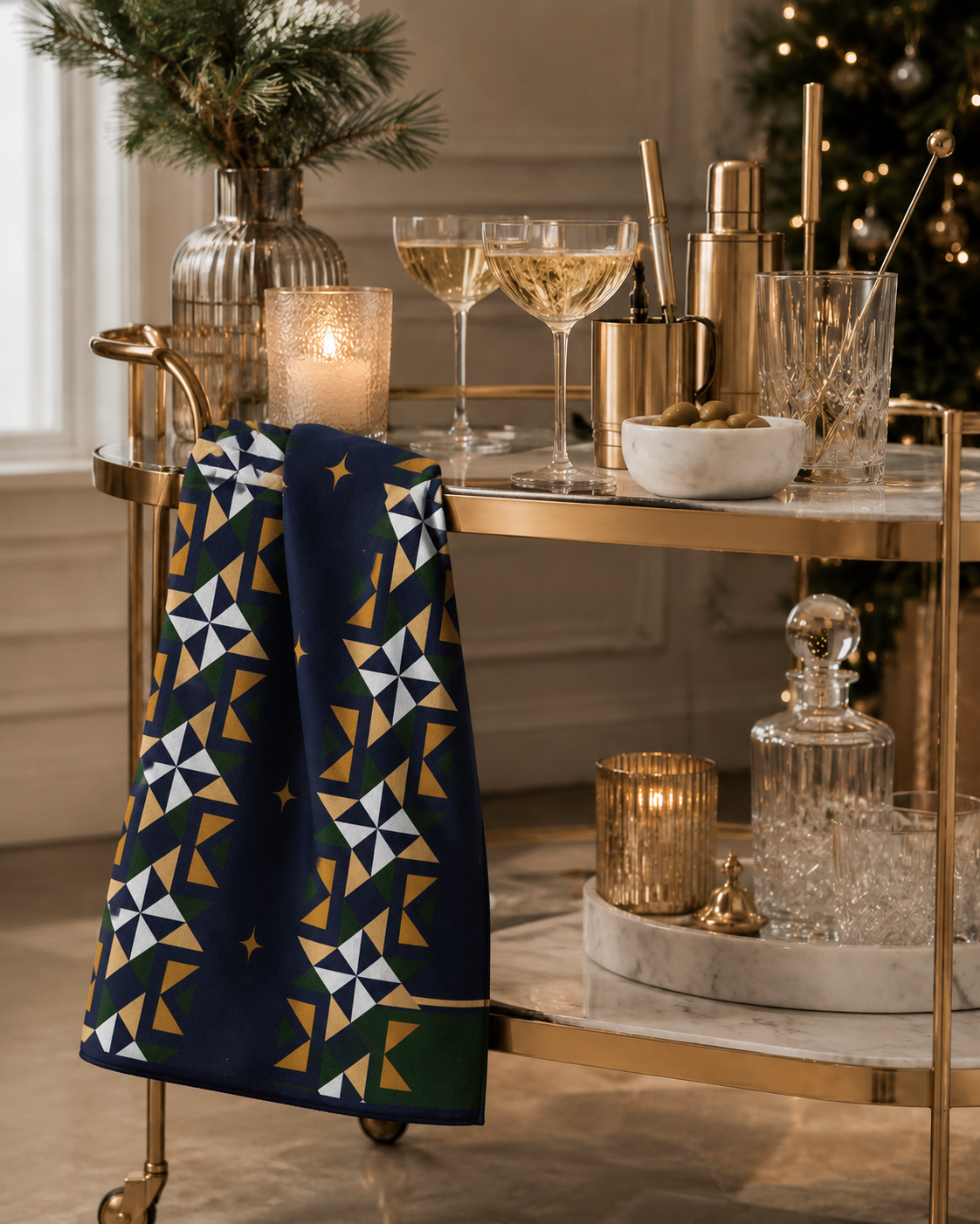 Solstice | Double-Sided Microfiber Kitchen Towel (Absorbent & Quick-Dry)