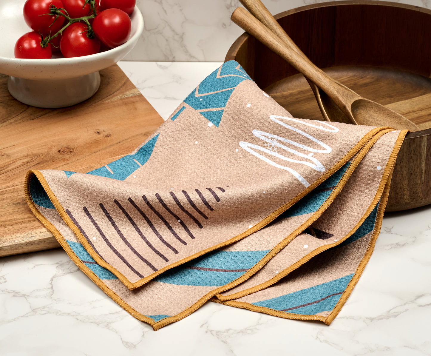 Modern Pines Holiday Tea Towel