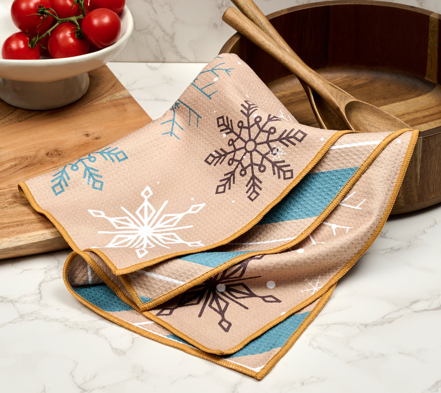 Frost Flakes Holiday Tea Towels