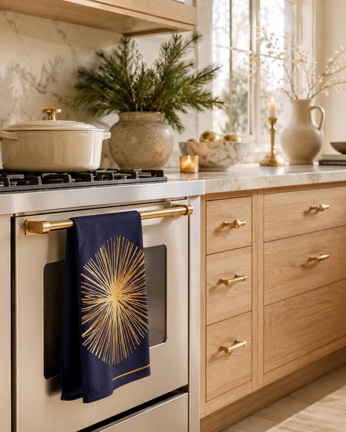 Midnight Glow | Double-Sided Microfiber Kitchen Towel (Absorbent & Quick-Dry)