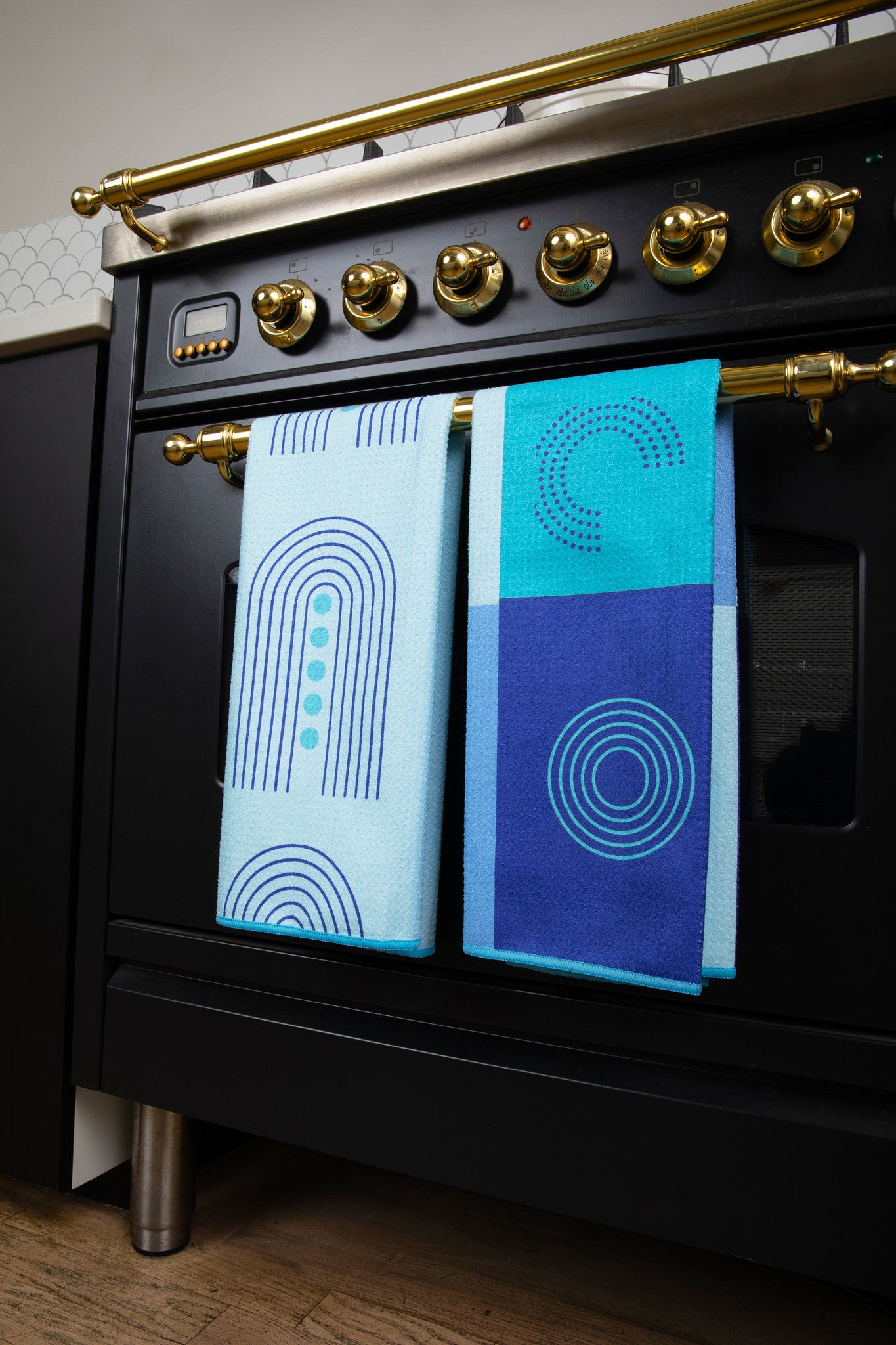 Blue Arch Double-Sided Tea Towel