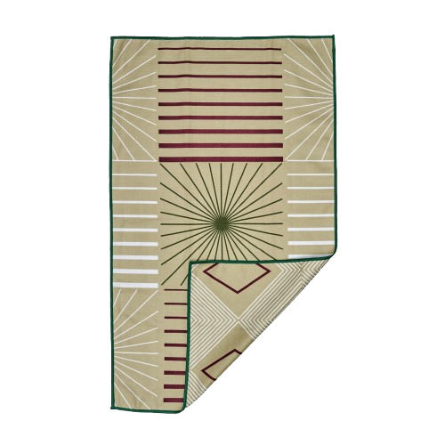 Line Diamond Double-Sided Tea Towel