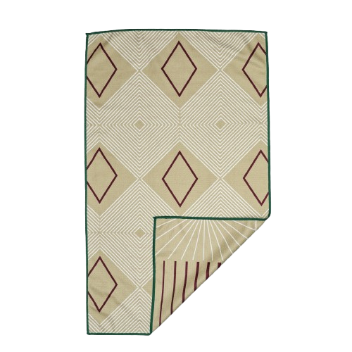 Line Diamond Double-Sided Tea Towel